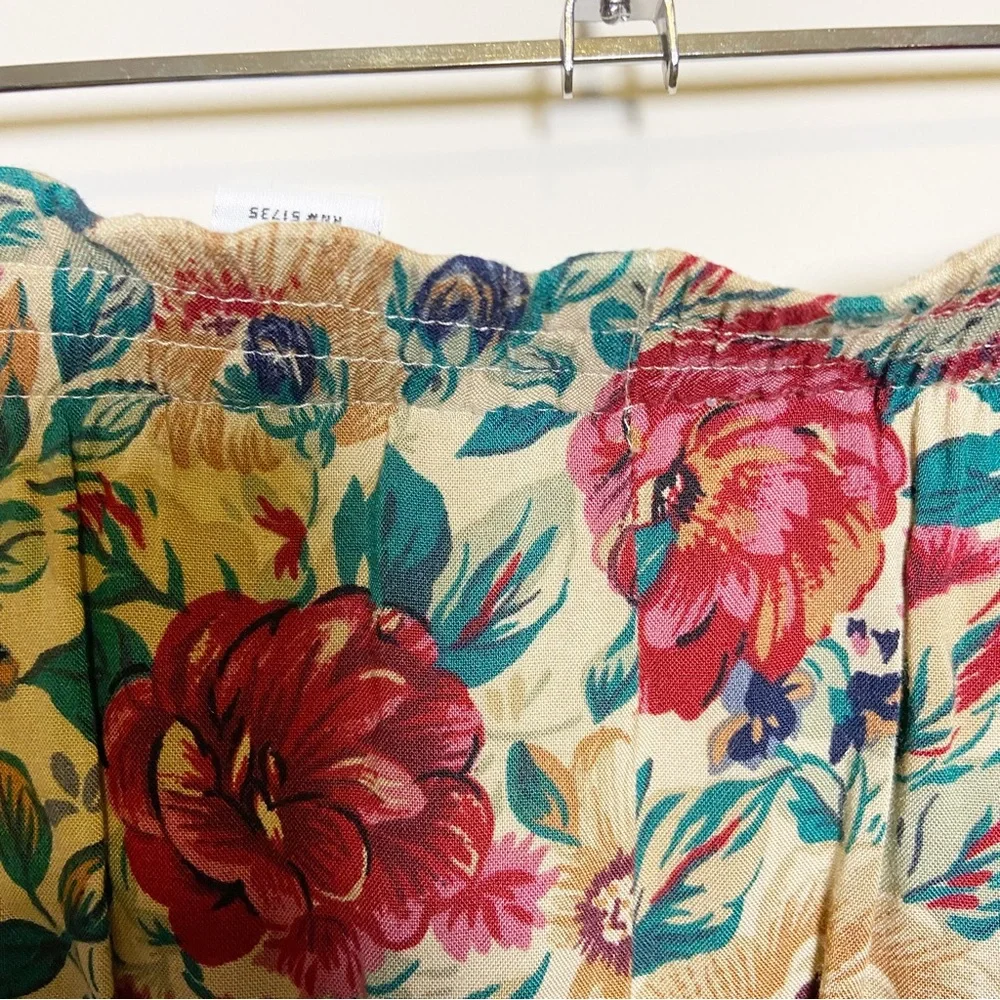 Vintage 90s Sag Harbor Floral Print Midi Skirt - Picture 4 of 7